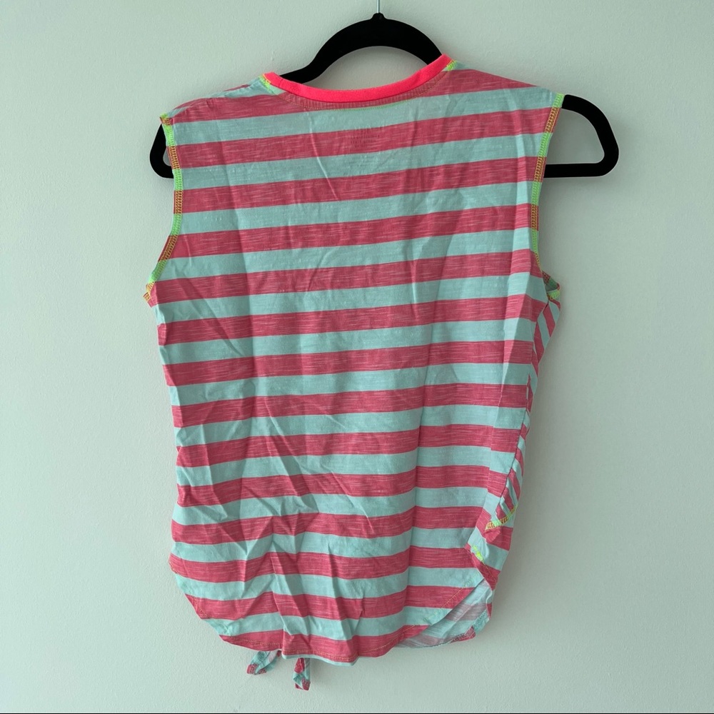 Nike junior neon striped tank top